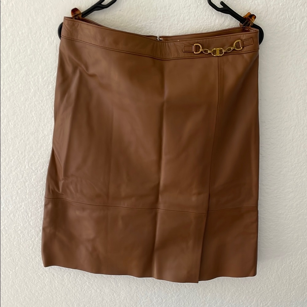 Tory Burch Brown Pencil Mini Skirt Work